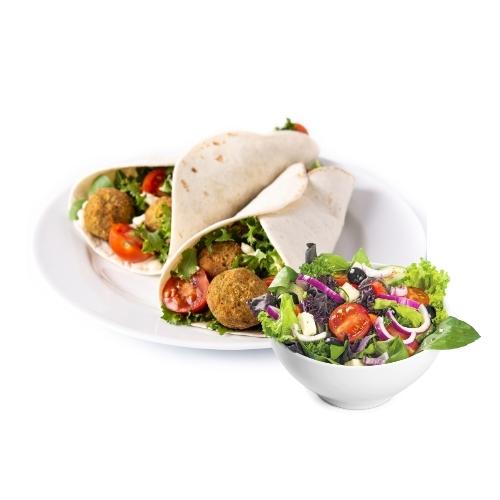 Falafel with Pitta and Salad