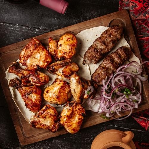Kofte and Chicken Shish