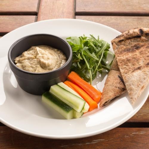 Humus In Pitta with Salad