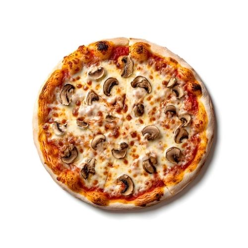 Garlic Base Pizza with Cheese and Mushroom